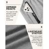 imageCOOFANDY Mens Joggers Drawstring Jogger Sweatpants with Zipper Pockets Lightweight Slim Fit Athletic Track PantsMid Gray Heather