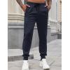 imageCOOFANDY Mens Joggers Drawstring Jogger Sweatpants with Zipper Pockets Lightweight Slim Fit Athletic Track PantsNavy Blue