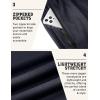 imageCOOFANDY Mens Joggers Drawstring Jogger Sweatpants with Zipper Pockets Lightweight Slim Fit Athletic Track PantsNavy Blue
