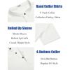 imageCOOFANDY Mens Linen Henley Shirt Short Sleeve Casual Summer Beach Hippie T Shirts1white