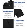 imageCOOFANDY Mens Linen Henley Shirt Short Sleeve Casual Summer Beach Hippie T ShirtsBlack