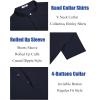imageCOOFANDY Mens Linen Henley Shirt Short Sleeve Casual Summer Beach Hippie T ShirtsNavy Blue