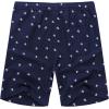 imageCOOFANDY Mens Linen Shorts Casual Elastic Waist Drawstring Summer Beach ShortsNavy Pineapple