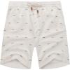 imageCOOFANDY Mens Linen Shorts Casual Elastic Waist Drawstring Summer Beach ShortsWhite Fish Bone