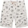 imageCOOFANDY Mens Linen Shorts Casual Elastic Waist Drawstring Summer Beach ShortsWhite Palm