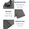 imageCOOFANDY Mens Mock Neck T Shirt Short Sleeve Slim Fit Basic Casual TShirts Solid Color Pullover TeeAdark Grey