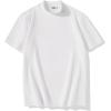 imageCOOFANDY Mens Mock Turtleneck Shirts Casual Premium Cotton Short Sleeve Shirt 2025 Basic Half Neck TShirtsAll White
