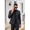 imageCOOFANDY Mens Mock Turtleneck Shirts Casual Premium Cotton Short Sleeve Shirt 2025 Basic Half Neck TShirtsBlack
