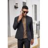 imageCOOFANDY Mens Mock Turtleneck Shirts Casual Premium Cotton Short Sleeve Shirt 2025 Basic Half Neck TShirtsKhaki