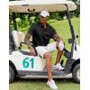 imageCOOFANDY Mens Polo Shirt Short Sleeve Moisture Wicking QuickDry Golf Polo Athletic Tennis Collared TShirtsAll Black