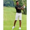 imageCOOFANDY Mens Polo Shirt Short Sleeve Moisture Wicking QuickDry Golf Polo Athletic Tennis Collared TShirtsAll Black
