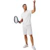 imageCOOFANDY Mens Polo Shirts Short Sleeve Classic Fit Golf Shirts Casual Solid Waffle Collared T ShirtWhite