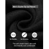 imageCOOFANDY Mens Quarter Zip Pullover Casual Long Sleeve Sweater Slim Fit Sweater Mock Neck Polo SweaterBlack