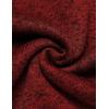imageCOOFANDY Mens Quarter Zip Pullover Casual Long Sleeve Sweater Slim Fit Sweater Mock Neck Polo SweaterWine Red