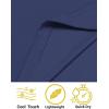 imageCOOFANDY Mens Quick Dry Golf Polo Shirts Short Sleeve Henley Shirt Active Athletic Collarless Sports T ShirtsNavy Blue