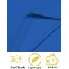 imageCOOFANDY Mens Quick Dry Golf Polo Shirts Short Sleeve Henley Shirt Active Athletic Collarless Sports T ShirtsRoyal Blue