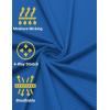 imageCOOFANDY Mens Quick Dry Golf Polo Shirts Short Sleeve Henley Shirt Active Athletic Collarless Sports T ShirtsRoyal Blue