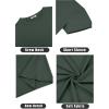 imageCOOFANDY Mens Short Sleeve TShirts Crew Neck Casual Summer T Shirts 13 Pack Basic Tee ShirtAdark Army Green 1 Pack