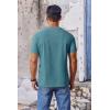 imageCOOFANDY Mens T Shirt Short Sleeve Crew Neck TShirt Casual Summer Classic Basic Tee ShirtsPeacock Blue