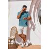 imageCOOFANDY Mens T Shirt Short Sleeve Crew Neck TShirt Casual Summer Classic Basic Tee ShirtsPeacock Blue