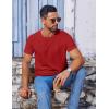 imageCOOFANDY Mens T Shirt Short Sleeve Crew Neck TShirt Casual Summer Classic Basic Tee ShirtsRed