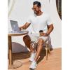 imageCOOFANDY Mens T Shirt Short Sleeve Crew Neck TShirt Casual Summer Classic Basic Tee ShirtsWhite