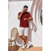 imageCOOFANDY Mens T Shirt Short Sleeve Crew Neck TShirt Casual Summer Classic Basic Tee ShirtsWine Red