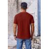 imageCOOFANDY Mens T Shirt Short Sleeve Crew Neck TShirt Casual Summer Classic Basic Tee ShirtsWine Red
