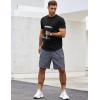 imageCOOFANDY Mens T Shirts Casual Short Sleeve Cotton Tee Shirts Hipster Hip Hop Longline TShirt Basic Summer Tops3 Pack Black Dark Grey  Grey