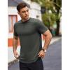 imageCOOFANDY Mens T Shirts Casual Short Sleeve Cotton Tee Shirts Hipster Hip Hop Longline TShirt Basic Summer Tops3 Pack Black Dark Grey  Grey