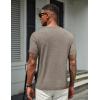 imageCOOFANDY Mens T Shirts Short Sleeve Soft Crew Neck Lightweight Tee Shirts Casual Summer Basic TopsDark Khaki