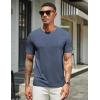 imageCOOFANDY Mens T Shirts Short Sleeve Soft Crew Neck Lightweight Tee Shirts Casual Summer Basic TopsW BlackNavy Blue 2 Pack
