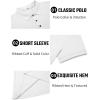 imageCOOFANDY Mens Textured Polo Shirts Short Sleeve Slim Fit Casual Button Polo TShirt Summer Collared Golf ShirtWhite