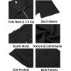 imageCOOFANDY Mens Tracksuit Casual 2 Piece Quarter Zip Polo Shirt and Shorts Set Athletic Jogging Sports OutfitsBlack