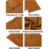 imageCOOFANDY Mens Tracksuit Casual 2 Piece Quarter Zip Polo Shirt and Shorts Set Athletic Jogging Sports OutfitsLight Brown