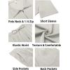 imageCOOFANDY Mens Tracksuit Casual 2 Piece Quarter Zip Polo Shirt and Shorts Set Athletic Jogging Sports OutfitsLight Grey
