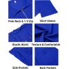 imageCOOFANDY Mens Tracksuit Casual 2 Piece Quarter Zip Polo Shirt and Shorts Set Athletic Jogging Sports OutfitsSapphire