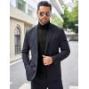 imageCOOFANDY Mens Turtleneck Sweater Slim Fit Lightweight Basic Ribbed Sweaters01black