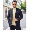 imageCOOFANDY Mens Turtleneck Sweater Slim Fit Lightweight Basic Ribbed SweatersBeige