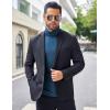 imageCOOFANDY Mens Turtleneck Sweater Slim Fit Lightweight Basic Ribbed SweatersBlue