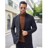 imageCOOFANDY Mens Turtleneck Sweater Slim Fit Lightweight Basic Ribbed SweatersBrown