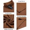 imageCOOFANDY Mens Turtleneck Sweater Slim Fit Lightweight Basic Ribbed SweatersBrown