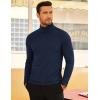 imageCOOFANDY Mens Turtleneck Sweater Slim Fit Lightweight Basic Ribbed SweatersDark Blue