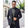 imageCOOFANDY Mens Turtleneck Sweater Slim Fit Lightweight Basic Ribbed SweatersDark Grey