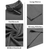 imageCOOFANDY Mens Turtleneck Sweater Slim Fit Lightweight Basic Ribbed SweatersDark Grey