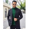 imageCOOFANDY Mens Turtleneck Sweater Slim Fit Lightweight Basic Ribbed SweatersGreen