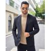 imageCOOFANDY Mens Turtleneck Sweater Slim Fit Lightweight Basic Ribbed SweatersKhaki