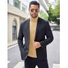 imageCOOFANDY Mens Turtleneck Sweater Slim Fit Lightweight Basic Ribbed SweatersYellow
