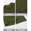 imageCOOFANDY Mens White Solid Casual Short Sleeve Band Collar Henley Shirt with PocketArmy Green