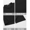 imageCOOFANDY Mens White Solid Casual Short Sleeve Band Collar Henley Shirt with PocketBlack